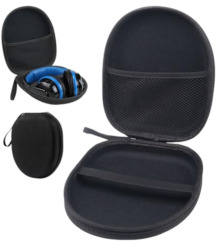 GXGM Portatile Custodia Cuffie In Materiale Rigido Eva,Compatibile Per Cuffie Serie Over-Ear, Resistente Agli Urti E A Prova Di Polvere