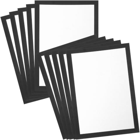 CHICAMPERA 10 Hojas de Papel para Pintar Grueso y Resistente, Cartulina Negra Adecuado para Dibujos y Creación Artística, Apta para Marcadores y Manualidades