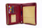Leder Schreibmappe A5 - Ledermappe Organizer Aktenmappe Konferenzmappe Terminplaner Systemplaner Terminkalender Dokumentenmappe echt Leder