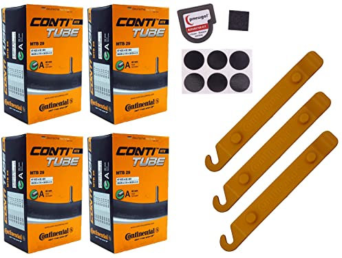 4X Schlauch Continental 47-622 (28x1.75) 700x45C AV 40mm Schrader +Reifenheber