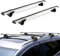 Just-V 130CM Universal Dachträger für Fahrradträger, Dachboxen oder als Skihalter, aus Aluminium, Mit Schloss abschließbar Tragkraft 150 kg Silber