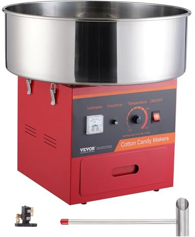 VEVOR MHTJJPZY01 Zuckerwattemaschine, Edelstahl
