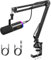 TONOR Micrófono Gaming USB/XLR con Soporte de Brazo, Micrófono Cardioide Dinámico RGB para Juegos, Streaming, Podcasting y Grabación de Voz, Micrófono Metálico para PC, Mac, Android, TD520S+