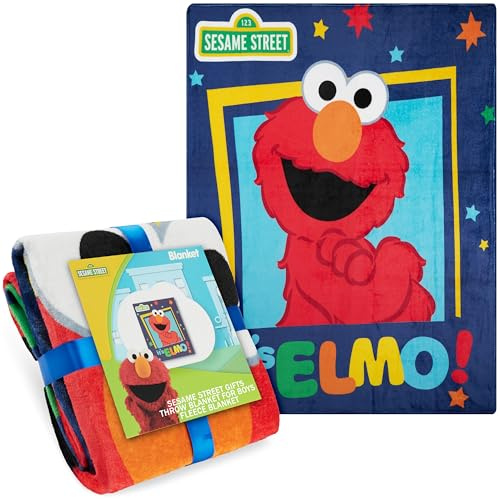 Get Trend Sesame Street Elmo Manta Infantil para Cama Sofá Viaje, Decoracion Dormitorio, Mantas Suaves y Divertidas, Regalos Originales, 130x150cm (Multi Elmo)