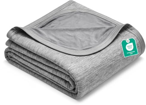 Nylon Blend Anti-Static Bed Blanket for Hot Sleepers, Queen Blue 228x228 cm | Made from Lightweight Nylon, Breathable Bed Blanket for Soft Comfort, Travel-Friendly, Q-Max Above 0.462