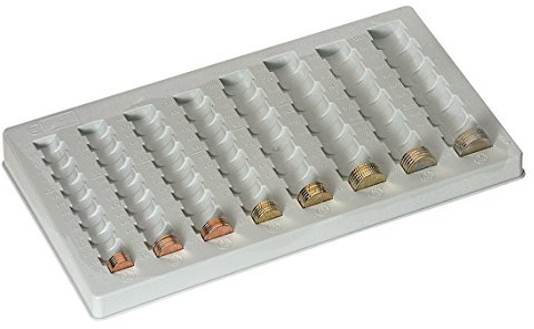 Bandeja Portamonedas de Plástico | 1, 2, 5, 10, 20, 50 cent | 1, 2 euros