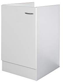 Flex-Well Spülenunterschrank UNNA - Spülenschrank ohne Arbeitplatte - Breite 50 cm - Weiß