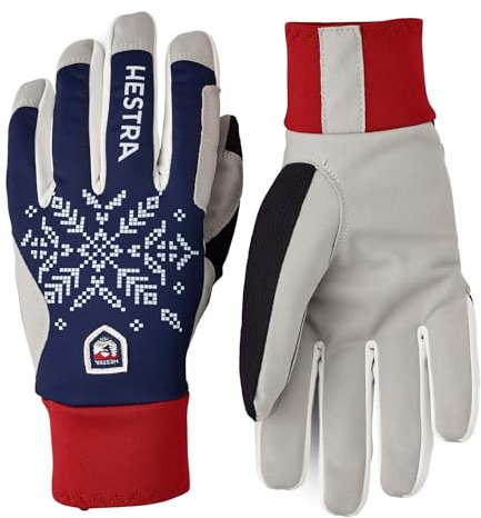 Hestra Women´s XC Primaloft 5-Finger Glove - Dark Navy Print - 5