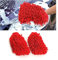 JNNJ 2 Pièces Gant en Microfibre pour Le Lavage De Voiture, Gants De Lavage en Chenille Anti-Rayures Souple Surchoix pour La Voiture, Gants Kit Nettoyage Absorbante pour Lavage Voiture(Rouge)