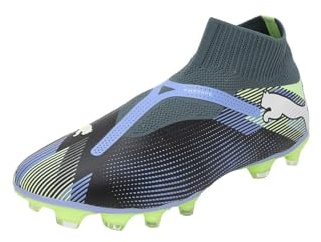 Puma Unisex Adults Future 7 Match+ LL FG/AG Soccer Shoe, Gray Skies-Puma White-Fizzy Apple, 45 EU