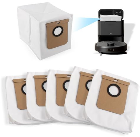 5 Pack Bolsas de Polvo para Conga Home 10000, 8090 Ultra, 9090 IA 2,5L de Capacidad Bolsas de Aspiradora Compatible con eufy L50 SES, L60 SES y Haier H9+