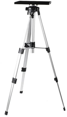 MMFURHHAY Supporto for videoproiettore da 1,2 m, Vassoio for treppiede Regolabile Portatile Senza Perforazione