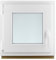 PLAMET. Ventana de PVC - Ventana de Plástico - Resistente a las Influencias Ambientales - Protección Contra Robo - Aislamiento Contra Ruido, Viento - Color Blanco Satinado - 500x500cm - 4s-16ar-4i