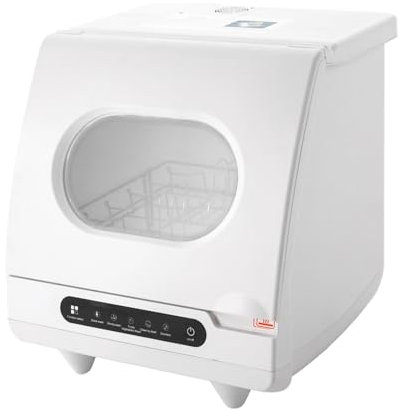 800W 5L Tischspülmaschine Mini Geschirrspüler Schnellspülen Starkes Spülen Obst- und Gemüsespülen, Selbstreinigung und Desinfektionsfunktionen Wählen