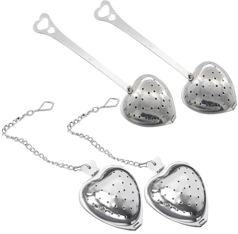 JYNXOR 4 Pcs Infuseur Thé, Filtre à Thé Boule à Thé en acier inoxydable, Infuseur à thé, Boule a the, Boule a the infuseur, Boule à Thé Passoire à Thé Tamis à Thé pour feuilles de thé,épices,Théières
