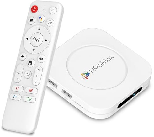 LEFFOT M1 Plus 4K Ultra HD Android 14.0 TV Box, 4Go RAM + 32Go ROM, Boitier IP-TV Android pour TV Streaming, Soutien 8K Décodage, Contrôle Vocal, WiFi 6, BT 5.4, HDR10, RK3528 Quad Core A53