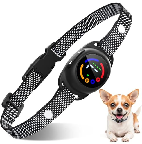 CAWJUG Collar Antiladridos Perros Pequeños Recargable, Súper Fino y Ligero