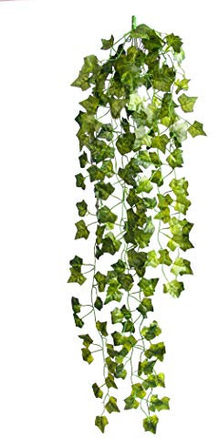 Best Artificial 100cm Trailing Ivy Garland Hanging Vine String Plant (Dark English - TI02)