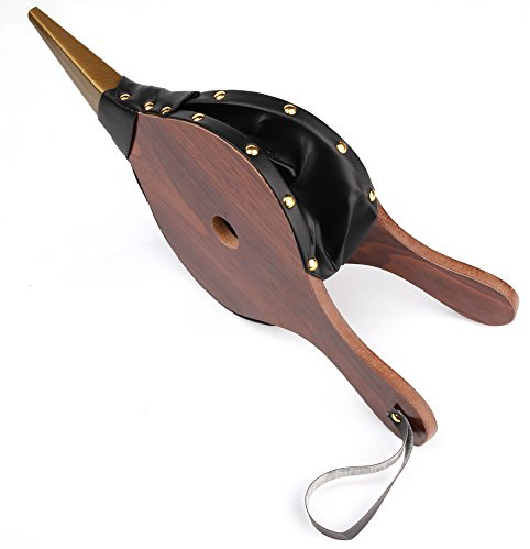 Fubeasi 1PCS Brown Wood Fireplace Bellows 15 x 6.5 Outdoor Cooking Fan Air Blower