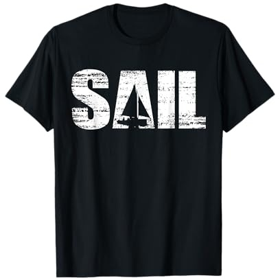 Distressed Look Sailing Gift for Sailors & Skippers T-Shirt