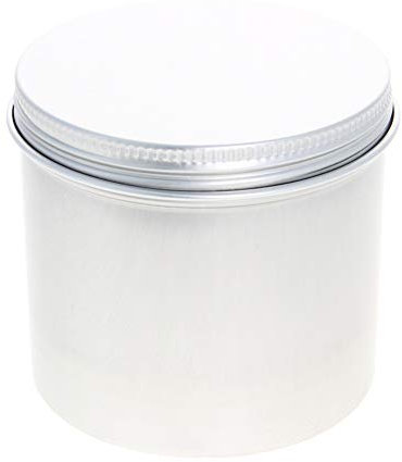 Othmro 250ml Aluminium Tin Jars, 5pcs Round Metal Tins Empty Storage Containers, Makeup Storage Can Candles Jars Tins with Lid for DIY Crafts Travel Storage Silver (250ml/8.3oz)