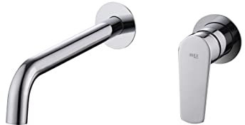 IMEX - Grifo de lavabo empotrado monomando fabricado de latón Serie Bélgica - Mezclador Bañera Empotrado Grifería Baño Monomando Agua Fría/Caliente Cromo - GLZ044