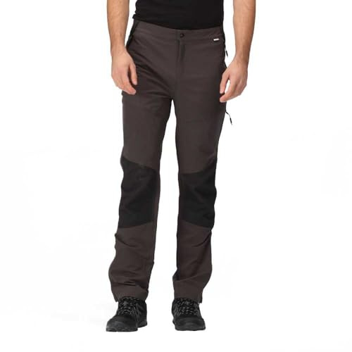 Regatta Questra V, Pantalones Hombre, Ash/Black,