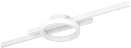 EGLO LED Deckenleuchte Amandolo, dimmbare Deckenlampe mit Fernbedienung, geometrische Deckenbeleuchtung aus Metall in Weiß, warmweiß-kaltweiß, RGB Backlight