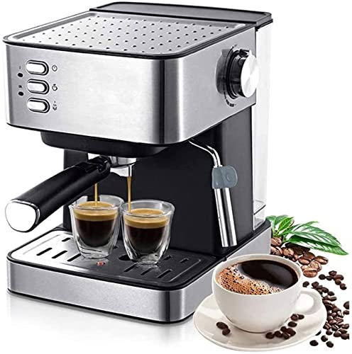 CVNIMV Cafeteras Cafetera eléctrica de 1,6 l Molinillo de café Cafetera Tradicional de Bomba Cafeteras automáticas de café