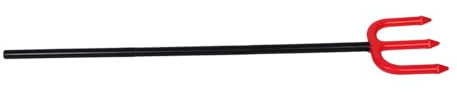 JOINPAYA Devil Fork Cosplay Prop Lightweight Halloween Pitch Fork for Parties Stage Performances Costumes Plastic Design with Smooth Handle for Easy Carrying