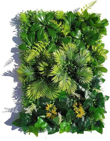 Pannelli di bosso artificiale, siepe topiaria, recinzione per la privacy, per decorazione da parete esterna, realistica, verde, resistente ai raggi UV, perfetto per giardino, patio, balcone