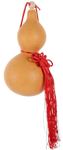 LALAFINA Statua di Zucca Ornamentale in Zucca Naturale 10-14 Cm, Decorazione Artigianale Elegante per Arredamento D'interni, Ornamento Cinese Versatile per Casa, Ufficio e Negozi