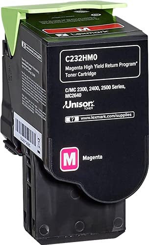 Lexmark C232HM0 Rückgabe-Tonerkassette Magenta mit hoher Kapazität