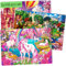 100 Teile Puzzle ab 4 5 6 Jahre – 3 Groß Spiele für Mädchen und Jungen von QUOKKA – Kinder Spielzeug mit Einhorn Prinzessin und Tieren – Bodenpuzzles Geschenk für 7 8 Jährige