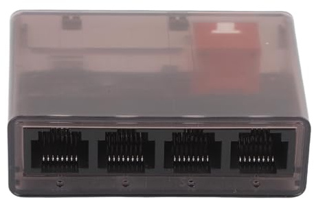 Generic 1 in 4 Out Gigabit Network Cable Splitter Mbps for Router Switch, Support Ethernet Allocator for Rj45 Cat5 5E Lan, Extender Powerline Network Adapters