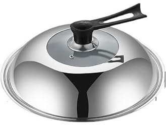 Tapa Sarten,Tapaderas para Sartenes Tapas for sartenes de 30/32/34/36 cm, tapas de acero inoxidable gruesas y visibles for wok, sartenes domésticas, piezas for utensilios de cocina(30cm)