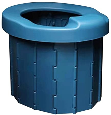 Cubo de inodoro portátil de camping para senderismo/viaje largo para adultos, para coche extra grande para viajes de niños
