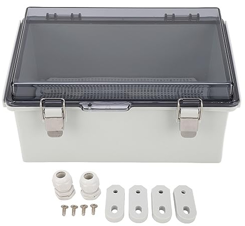 Boîte de distribution étanche, boîtier électrique ABS, Protection IP67, charnière, boîtier pour intérieur et extérieur, 290x190x140mm