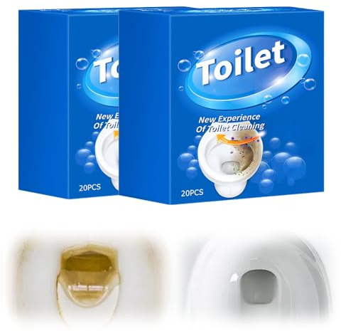 Nettoyant Toilette Extra Fort, 2026 Nou Detartrant Wc, 12 Pastilles Nettoyant Wc Surpuissant Tartre, Nettoyant Toilette Cleaner Pour Toilettes Égout Salle De Bains Nettoyage (2)