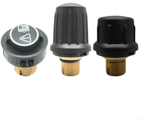 Tappo di sicurezza nero per pulitori a vapore Karcher da SC1 a SC5 e CTK10 20, valvola in plastica con O-Ring per mantenere la pressione e prevenire perdite durante l'uso (valvola di sicurezza - corta