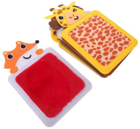 ifundom 8 Pièces Tapis Sensoriel en Tissu Feutre Polyester pour Garçon et Filles Autistes Textures Haute Densité et Panneaux Tactiles Doux, pour Zones et Régulation Sensorielle