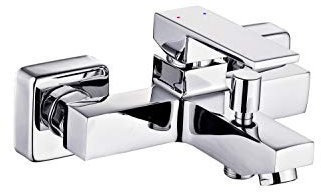 Wannenarmatur - Chrom Armatur für die Badewanne · Einhebelmischer aus Metall · Badewannenarmatur | 19022