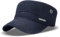 CACUSS Herren Baumwolle Vintage Army Kappe Cadet Hat Military Flat Top Verstellbare Baseballmütze Sommer Trucker Hut