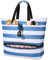 CIRYCASE Strandtasche XXL Familie mit Kühlfach, 49L Große Badetasche Strandtasche mit Reißverschluss & Nassfach, Faltbare Wasserdicht Beach Bag Handtasche Shopper Damen für Reisen/Fitness/Pool (Blau)