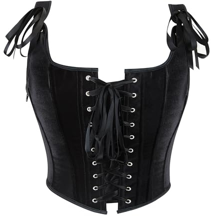 HilyBony Renaissance-Corset-Tops for Women Vintage Lace-Up Bustier Shapewear Overbust