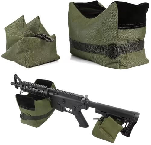 Pesoncarl Sac de Repos de tir, Repos au Fusil Avant et arrière, Sacs Sable Tissus d'Oxford pour Chasse aux fusils, Polonais Trekking