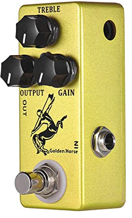 Fesjoy Elgitarr Overdrive Effektpedal Normala Mjuka Röstlägen för Gitarrister Metallskal Kompakt Storlek (Fesjoyoeqz8g1gxn-I3857)