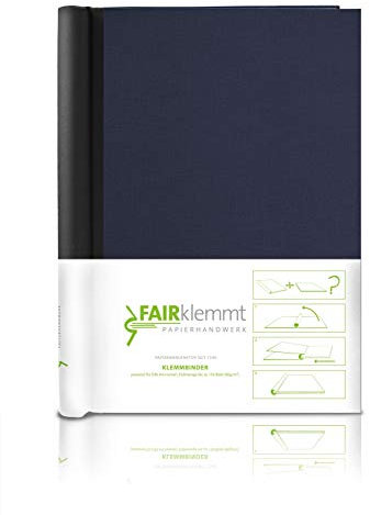 FAIRklemmt Klemmbinder Napura Canvas, A4 - Marine