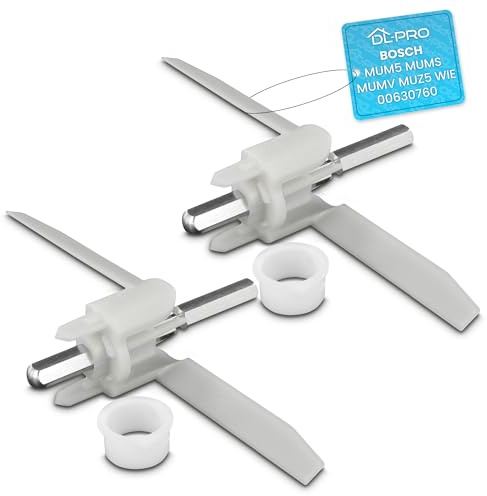DL-pro 2 x Mitnehmer 155mm für Bosch 630760 00630760 MUM5 MUMS MUMV MUZ5 HomeProfessional VeggieLove Durchlaufschnitzlerflügel für Küchenmaschine