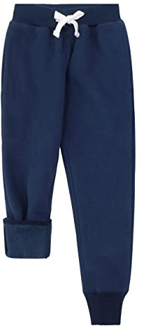Spring&Gege Bambini e Ragazzi Pantaloni Sportivi Jogger in Pile con Tasche